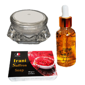 Saffron নাইট ক্রিম  + OSUFI ছোট সিরাম + ১ পিস Iranian saffron soap - i1sn1sos1